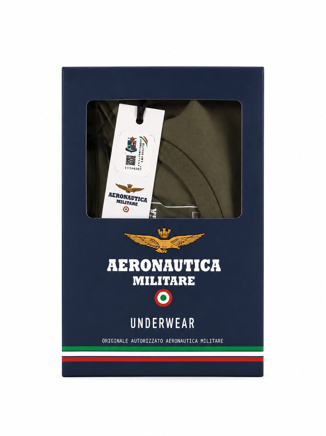 Aeronautica Militare Green Undershirt for Men