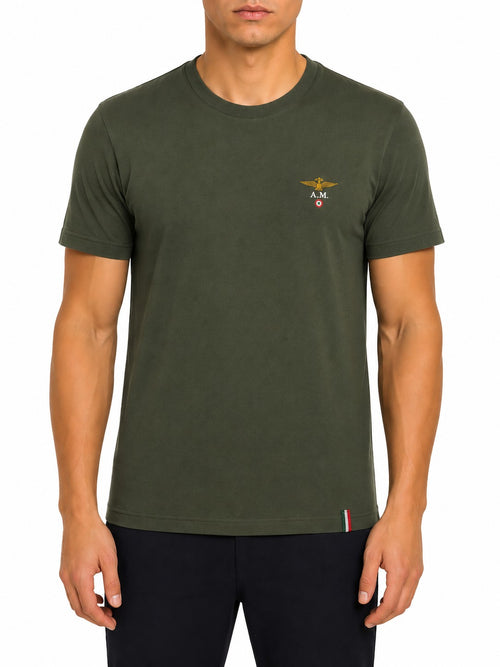 Aeronautica Militare Green Undershirt for Men