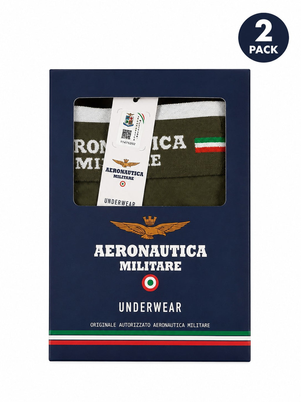 Aeronautica Militare Green Underwear for Men