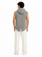 Absolut Joy Men's Hooded Zip-Up Gilet – Grey XL