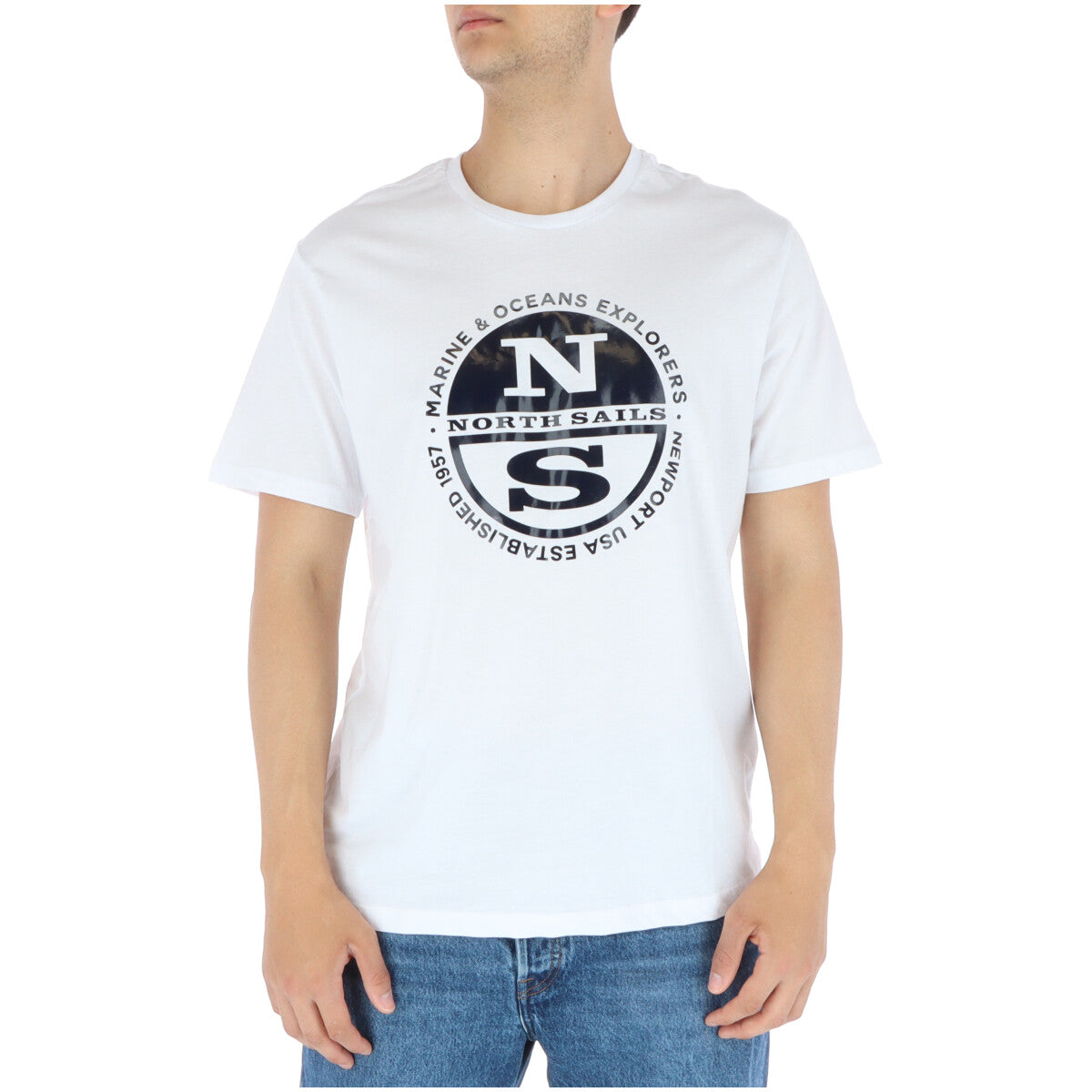 North Sails White T-Shirt for Men