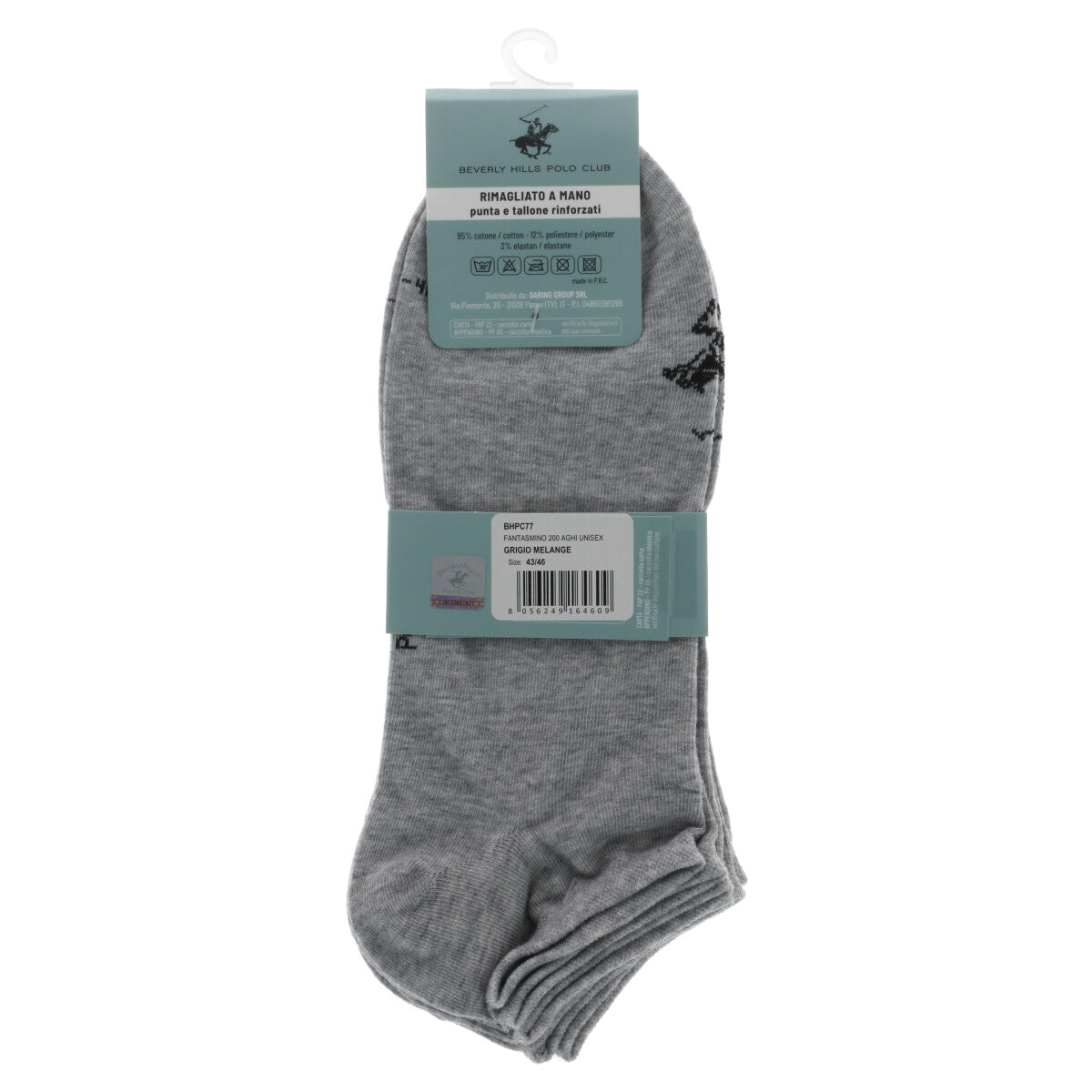 Beverly Hills Polo Club Grey Socks for Men