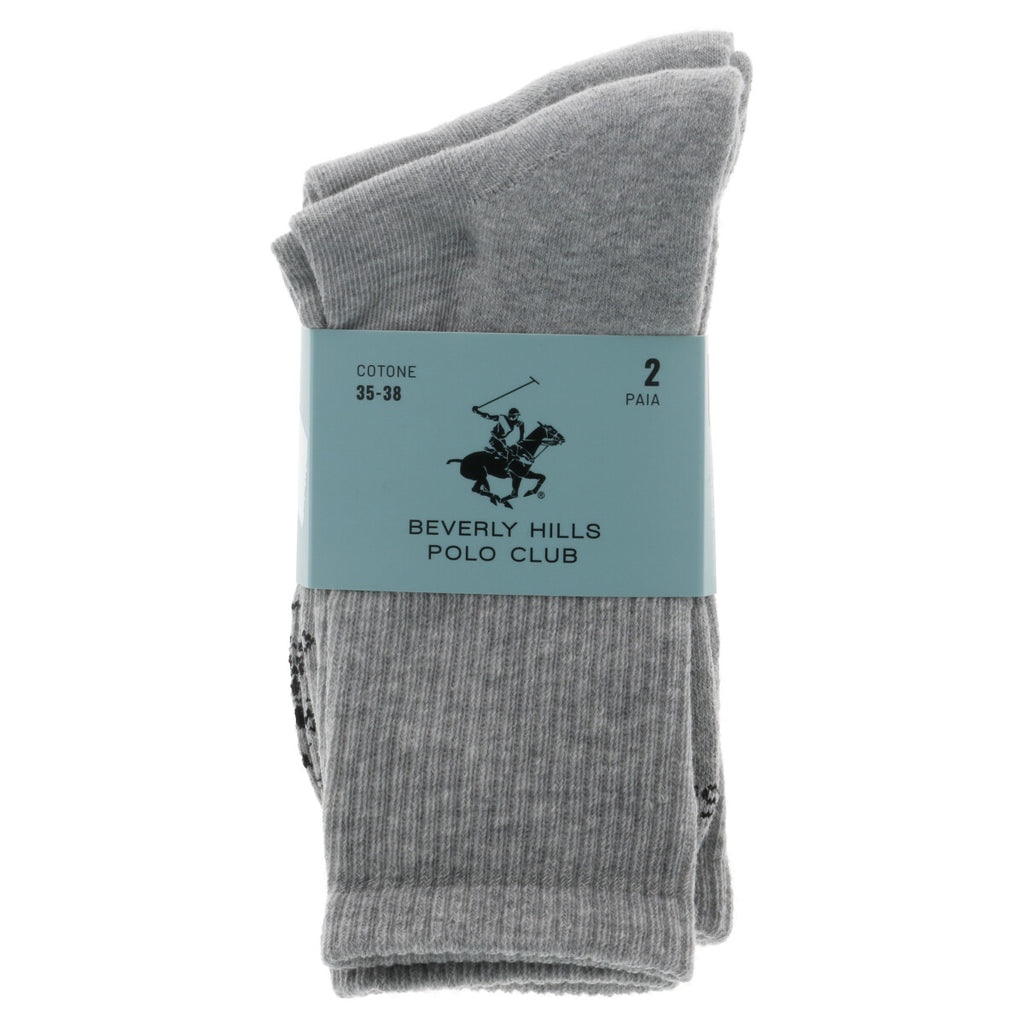 Beverly Hills Polo Club Grey Socks for Men