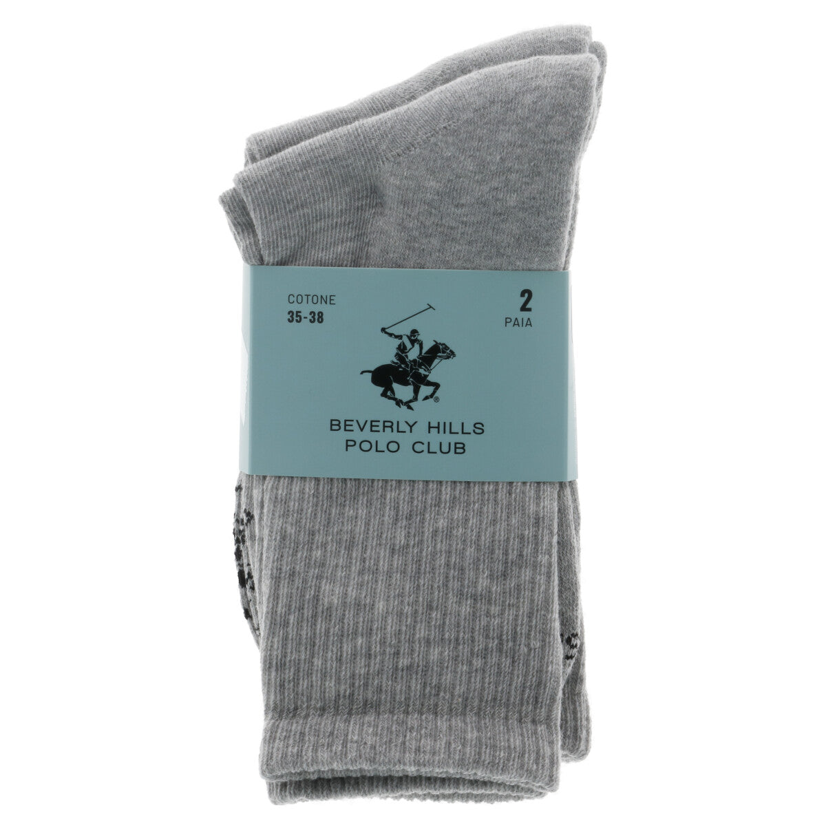 Beverly Hills Polo Club Grey Socks for Men